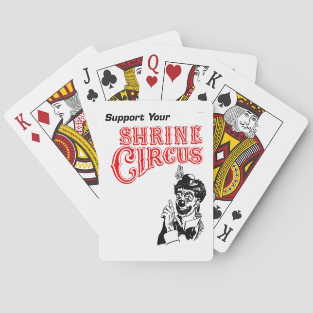 Baraja De Cartas Payaso de circo de la capilla (Reverso)