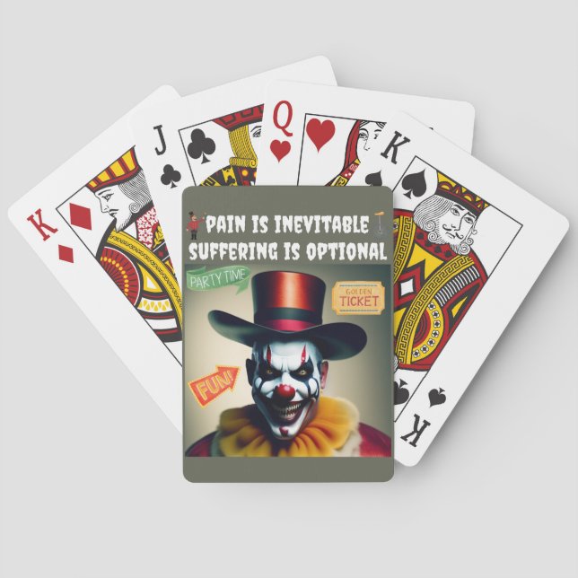 Baraja De Cartas Payaso feliz (Reverso)