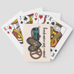 Baraja De Cartas Paz, amor, acampada
