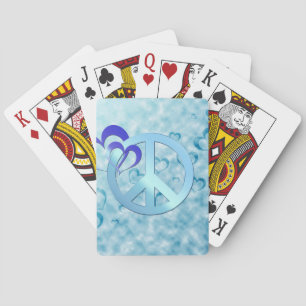 Baraja De Cartas Paz azul