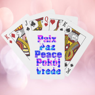 Baraja De Cartas Paz Paix Peace Pokój Vrede Inspirational Amor Desi