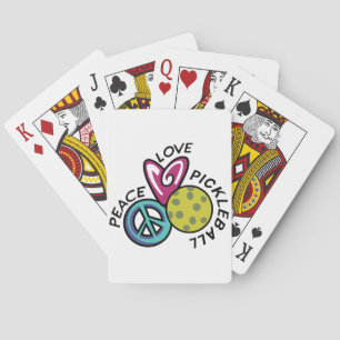 Baraja De Cartas Peace Love Pickleball