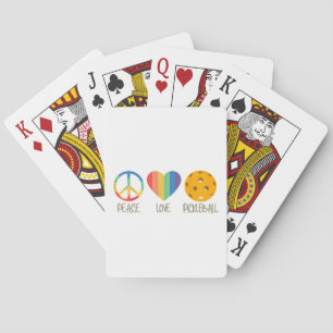 Baraja De Cartas Peace Love Pickleball