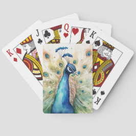 Baraja De Cartas Peacock acuático