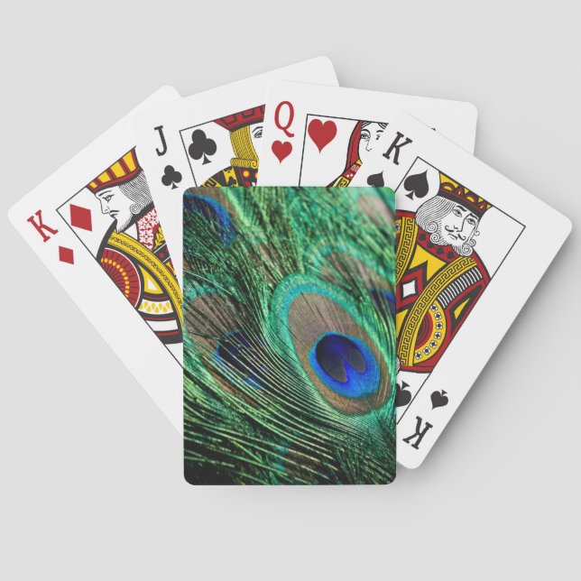 Baraja De Cartas Peacock Feather Lucky (Reverso)