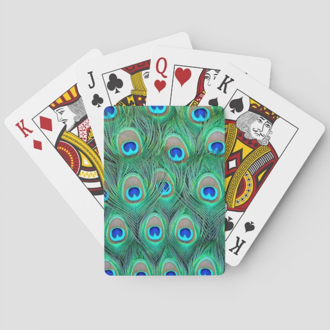 Baraja De Cartas Peacock Feathers (Reverso)