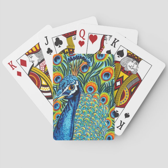 Baraja De Cartas Peacock I (Reverso)