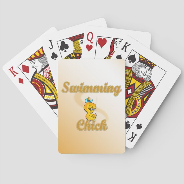 Baraja De Cartas Pechuga de natación (Reverso)