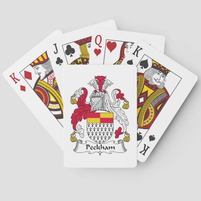 Baraja De Cartas Peckham Family Crest (Reverso)