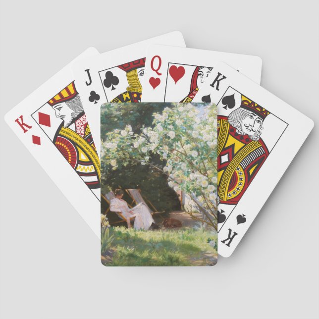 Baraja De Cartas Peder Severin Kroyer - Rosas (Reverso)