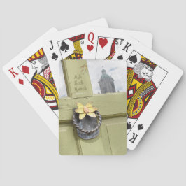 Baraja De Cartas Pedir tarjetas de reproducción de puertas antiguas