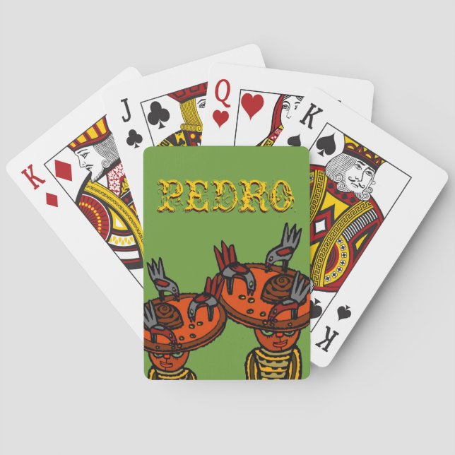 Baraja De Cartas Pedro Fun Deck Jugando Tarjetas de juego de famili (Reverso)
