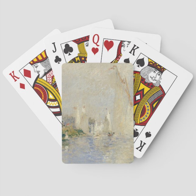 Baraja De Cartas Pedro un Regatta de Renoir el | en Argenteuil (Reverso)