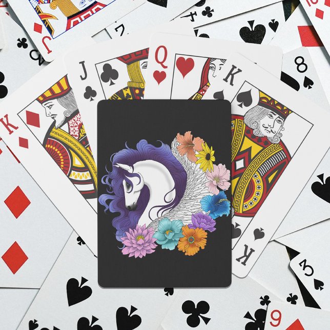 Baraja De Cartas Pegasus Black Floral (Subido por el creador)
