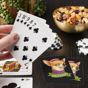 Baraja De Cartas Pegatina de Chihuahua descarada