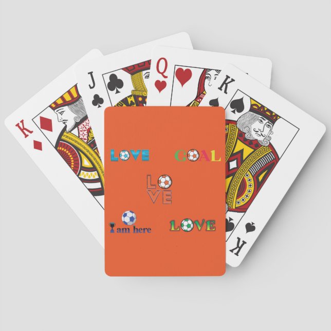 Baraja De Cartas Pegatina divertida de la Copa de Fútbol (Reverso)