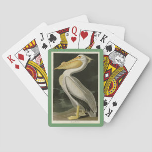 Baraja De Cartas Pelícano blanco estadounidense, pájaros de América