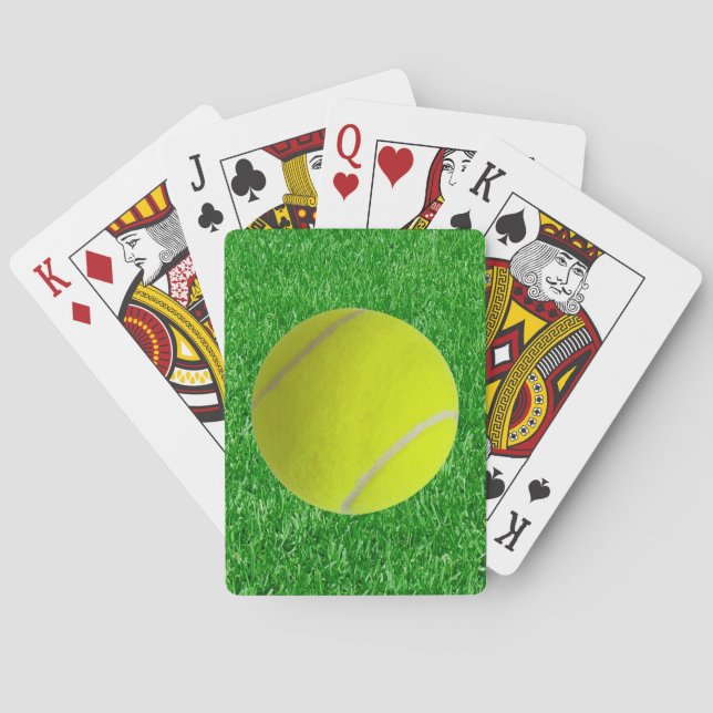Baraja De Cartas Pelota de tenis en hierba (Reverso)