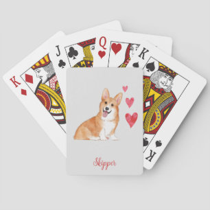 Baraja De Cartas Pembroke Welsh Corgi Personalizado Textos