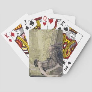 Baraja De Cartas Penélope que teje una cubierta para Laertes su