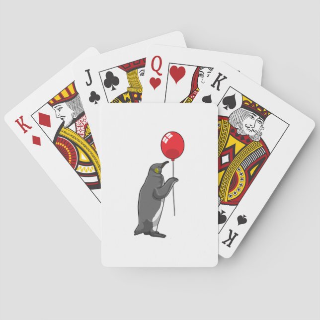 Baraja De Cartas Penguin with Balloon (Reverso)