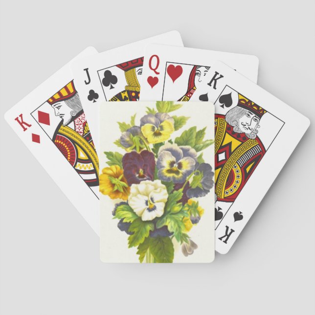 Baraja De Cartas Pensamientos 1874 (Reverso)