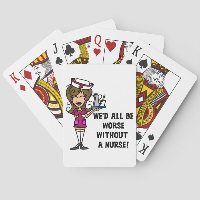 Baraja De Cartas Peor sin enfermero (Reverso)