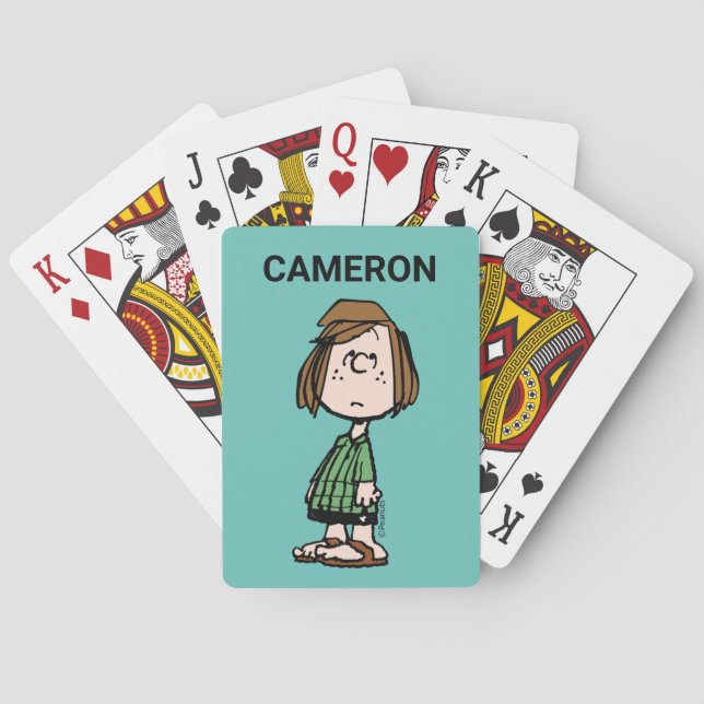 Baraja De Cartas Peppermint Patty Rolling Eyes Playing Cards (Reverso)