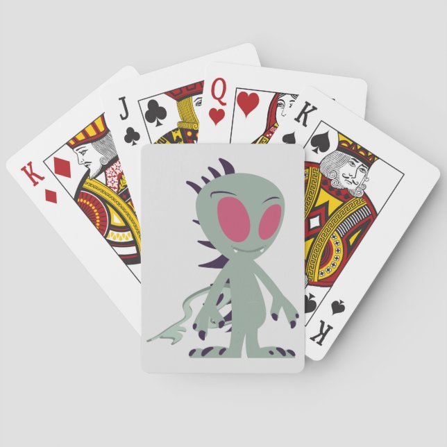 Baraja De Cartas Pequeña Chupacabra (Reverso)