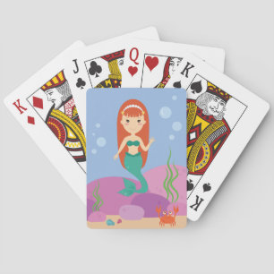 Baraja De Cartas Pequeña sirena chica bajo el agua