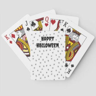 Baraja De Cartas Pequeñas arañas fantasmales por toda Halloween