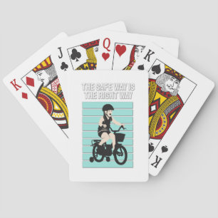 Baraja De Cartas Pequeño Ciclista - La Forma Segura Es La Forma Cor