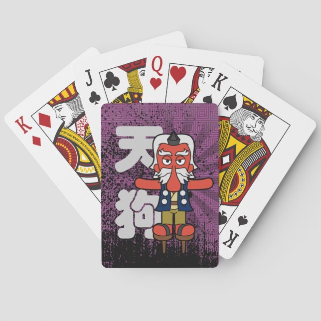 Baraja De Cartas Pequeño Daitengu Yokai Grunge (Reverso)
