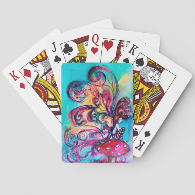 Baraja De Cartas PEQUEÑO ELF DE MUSHROOMS Fantasía (Reverso)