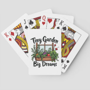 Baraja De Cartas Pequeño Jardín Grandes Sueños Planta Jardinería Mo