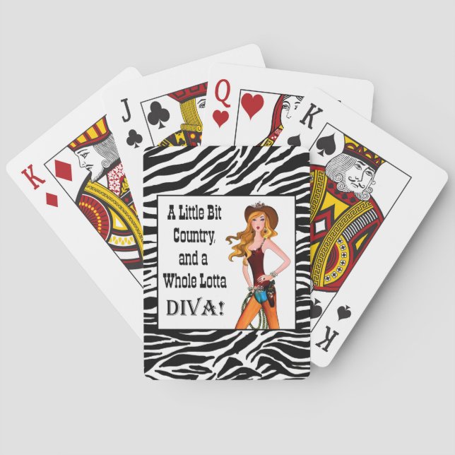 Baraja De Cartas Pequeño país y toda una Lotta DIVA! (Reverso)