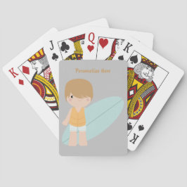 Baraja De Cartas Pequeño Surfista Chico Surfista Personaliza