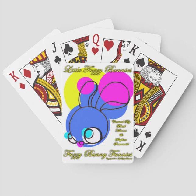 Baraja De Cartas Pequeños conejitos 1 de 3 Posters (Reverso)