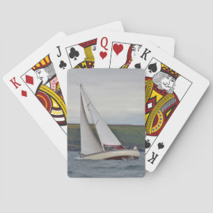 Baraja De Cartas Pequeños yates navegando duro