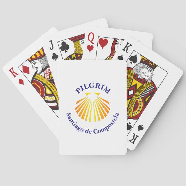 Baraja De Cartas peregrino del Camino de Santiago (Reverso)