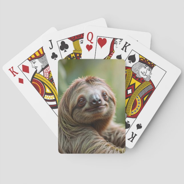 Baraja De Cartas Perezoso Feliz  (Reverso)