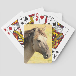Baraja De Cartas Perfil de caballo beige