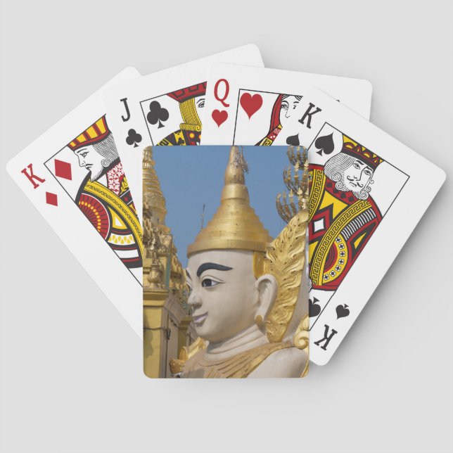 Baraja De Cartas Perfil de estatua de Buda (Reverso)