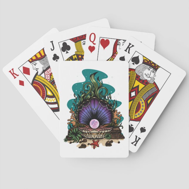 Baraja De Cartas Perla Del Mar (Reverso)