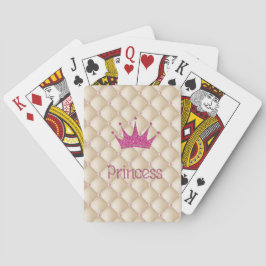 Baraja De Cartas Perlas encantadoras chic, tiara, princesa, brillan