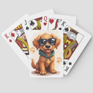 Baraja De Cartas Perrito divertido de Chesapeake Bay Retriever Kawa