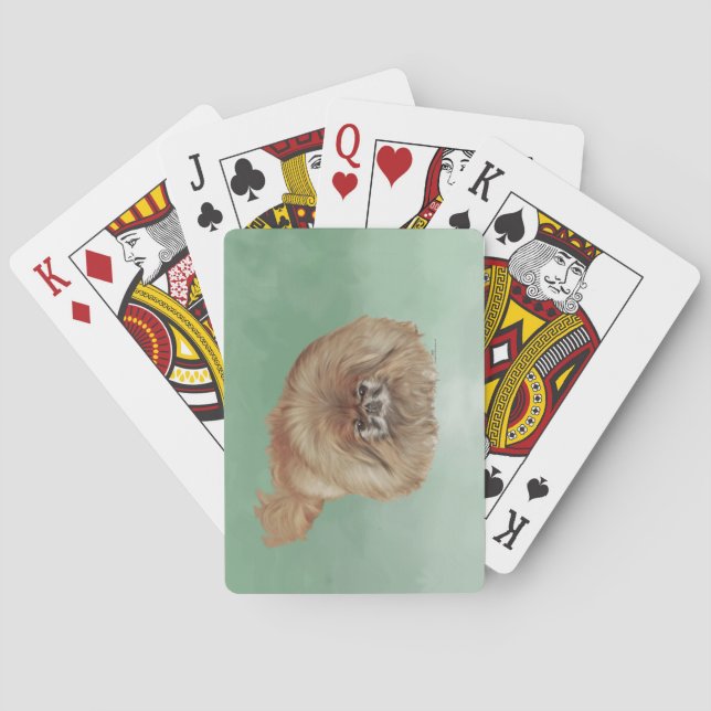 Baraja De Cartas Perrito león pequeño (Reverso)