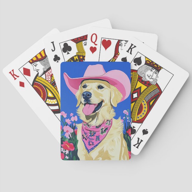 Baraja De Cartas Perro adorable estético moderno (Reverso)