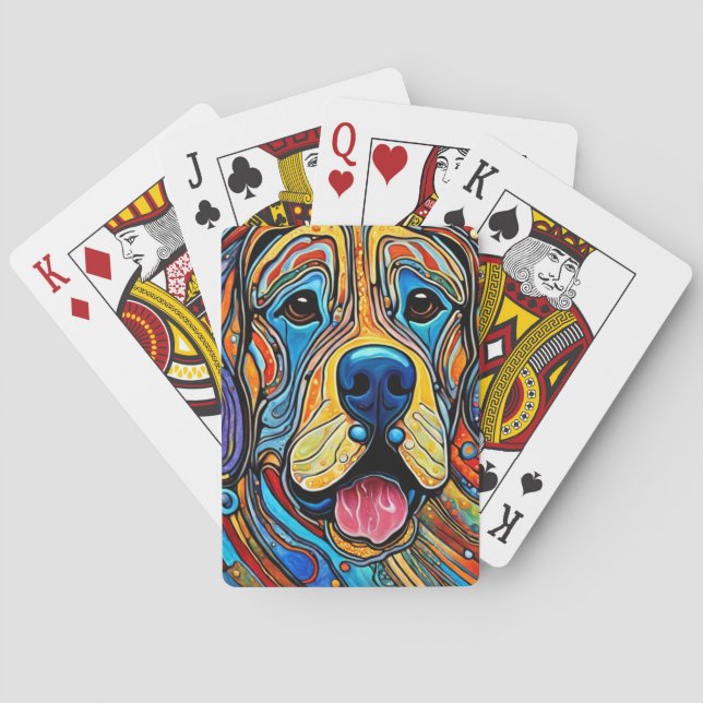 Baraja De Cartas Perro Alegre (Reverso)