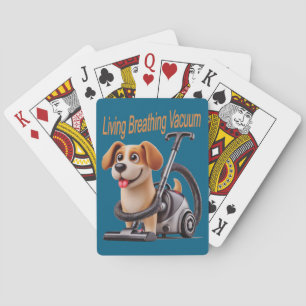 Baraja De Cartas Perro Aspirador Vivo Respirando